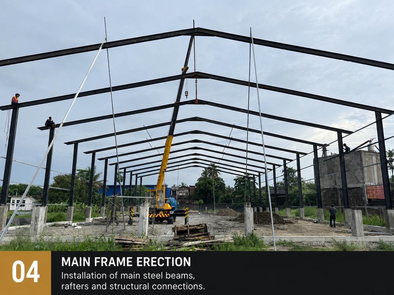 Step 04 — Main Frame Erection